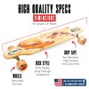 Madd Gear 31" Drop Through Longboard Skateboard 70mm Wheels ABEC-7 Bearings Maple Deck - 2 of 4