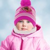 Paw Patrol Girls Winter Hat, Scarf & Mittens Set, Toddlers Ages 2-4 (Hot Pink) - 2 of 2