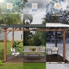 Arceso Hardtop Gazebo, Outdoor Pergola with Metal Roof, Wooden Frame & Permanent Patio Canopy, Pavilion Grill Gazebo for Patio, Backyard, Garden - 4 of 4