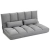 NicBex Bean Bag Chair with Adjustable Backrest and Headrest Convertible Floor Chair Lazy Sofa Chair with 2 Pillows for Living Room, Bedroom - 3 of 4