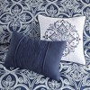 Gracie Mills Reichel Transitional Flocking Comforter Set with Throw Pillows - 3 of 4