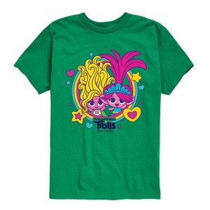 Boys' - Trolls - Poppy Rainbow Short Sleeve Graphic T-Shirt - 1 of 4