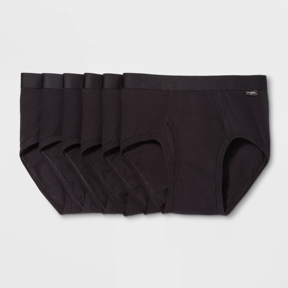 Size Small ) Men's Classic Briefs 6pk - Goodfellow & Co™ Black 