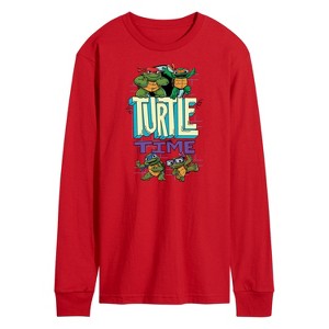Men's - Teenage Mutant Ninja Turtles Mutant Mayhem - Turtle Time Long Sleeve Graphic T-Shirt - 1 of 2