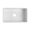 Fine Fixtures Premium White Fireclay Kitchen Sink for Home, Farmhouse (Grid & Strainer Included) - image 3 of 4