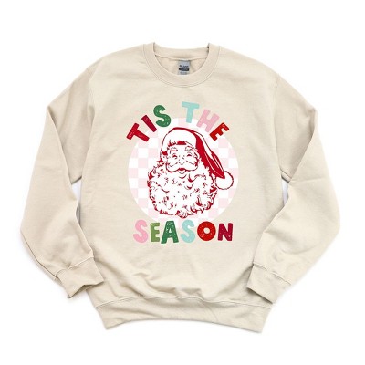 Simply Sage Market Women's Graphic Sweatshirt Tis The Season Checkered