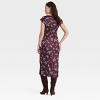 Women's Short Sleeve Ruched Midi Shift Dress - A New Day™ - 2 of 3