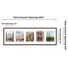 PosterPalooza | Brown Finish Collage Frame - White Mat, 20 Frame Sizes to Choose From, UV Acrylic - 2 of 4
