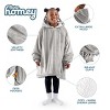 The Bare Homey - Kids Wearable Blanket - Fleece Side Pockets - 3 of 4