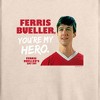 Women's - Ferris Bueller's Day Off - Ferris My Hero Lightweight French Terry Wide Neck Long Sleeve Shirt - 2 of 4