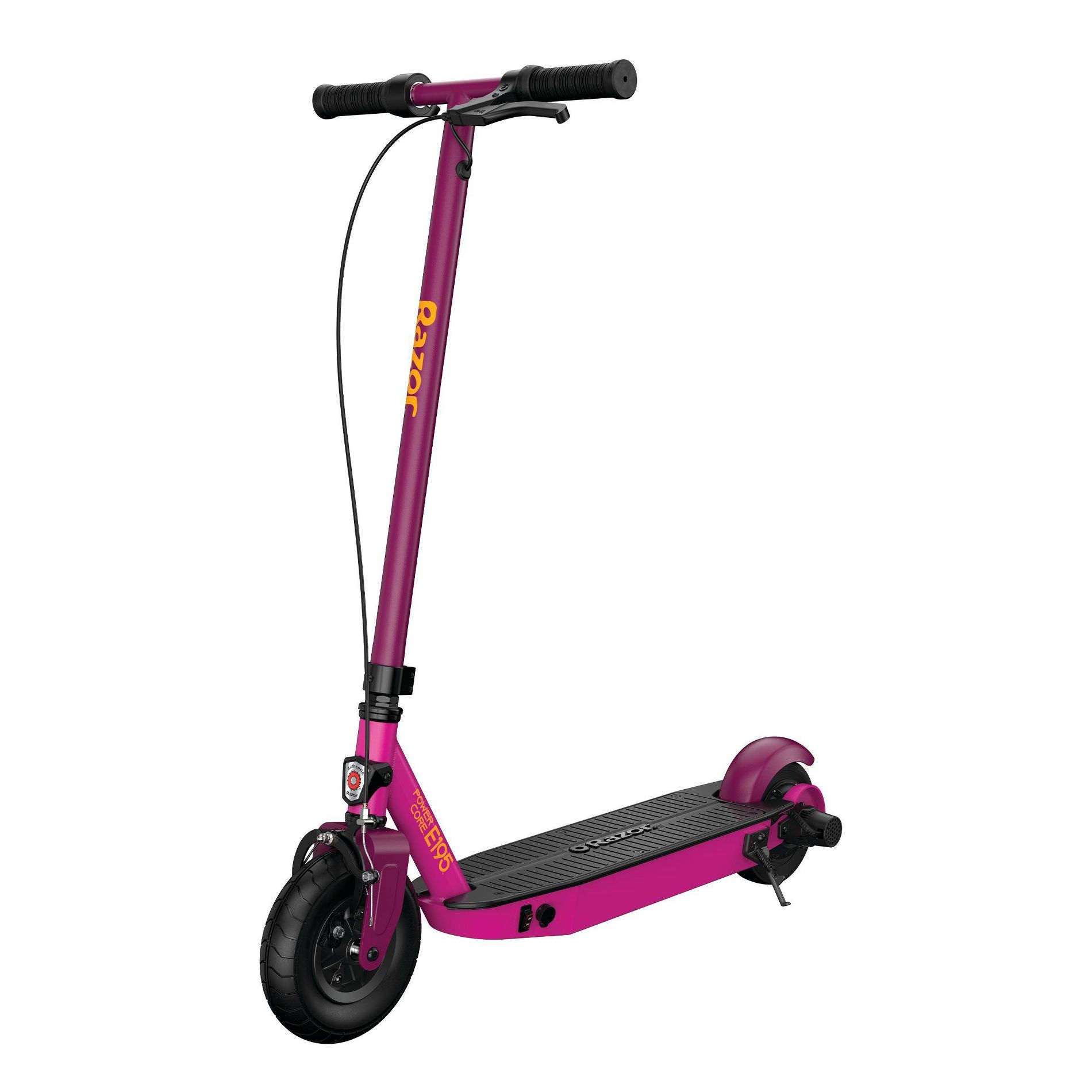 Razor E195 Electric Scooter - Magenta: Steel Frame, 12.2 MPH, 154 lb Capacity