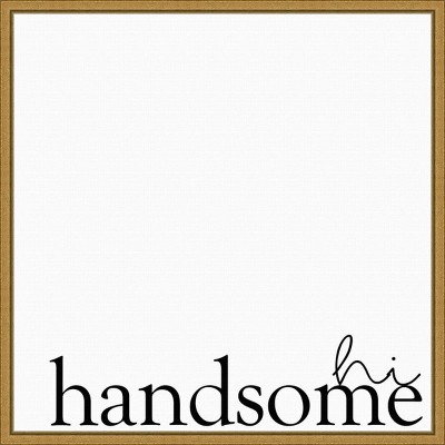 16" x 16" Love Quotes V by Anna Hambly Framed Wall Canvas - Amanti Art