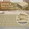 Modern Braided Solid Area Rug Machine Washable Rug - 4 of 4