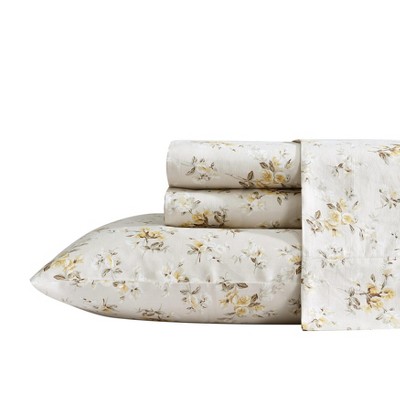 Laura Ashley 100% Sateen Cotton T300 Sheet Set