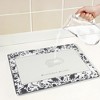REGALWOVEN Regalwoven Diatomaceous Stone Dish Drying Mat, Floral Quick Dry Dish Mat Drying Kitchen Mat - 3 of 4