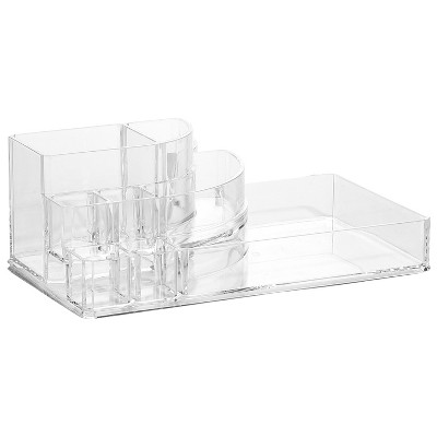 Clear Acrylic 8-Compartment Cosmetic Organizer for Vanity
