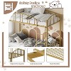 Space-Saving Twin Loft Bed: High-Arched Safety Guardrail & Ladder - Sturdy Metal Slats, Easy Assembly - No Box Spring Needed - 4 of 4