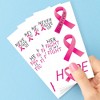Big Dot of Happiness Pink Ribbon Hope Temporary Tattoos - Breast Cancer Awareness Support Event Favors - 12 Sheets (60 Tattoos) - 3 of 4