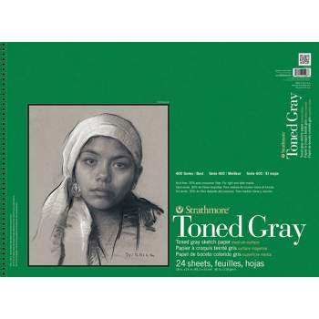 Strathmore 400 Series Toned Gray Pad, 18 x 24 Inch, 24 Sheets