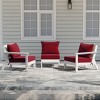 WestinTrends Avalon Outdoor Patio HDPE Loveseat Sofa with Patio Cushions - 2 of 4