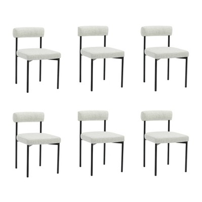 Nathan James Set of 6 Dahlia Dining Chairs