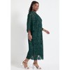 June + Vie by Roaman's Bell-Sleeve Lace Midi Dress - 4 of 4