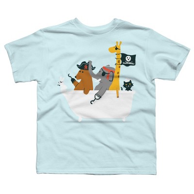 Boy's Design By Humans Caleuche Ghost Pirate Ship - Blackline By Robertojl  T-shirt : Target