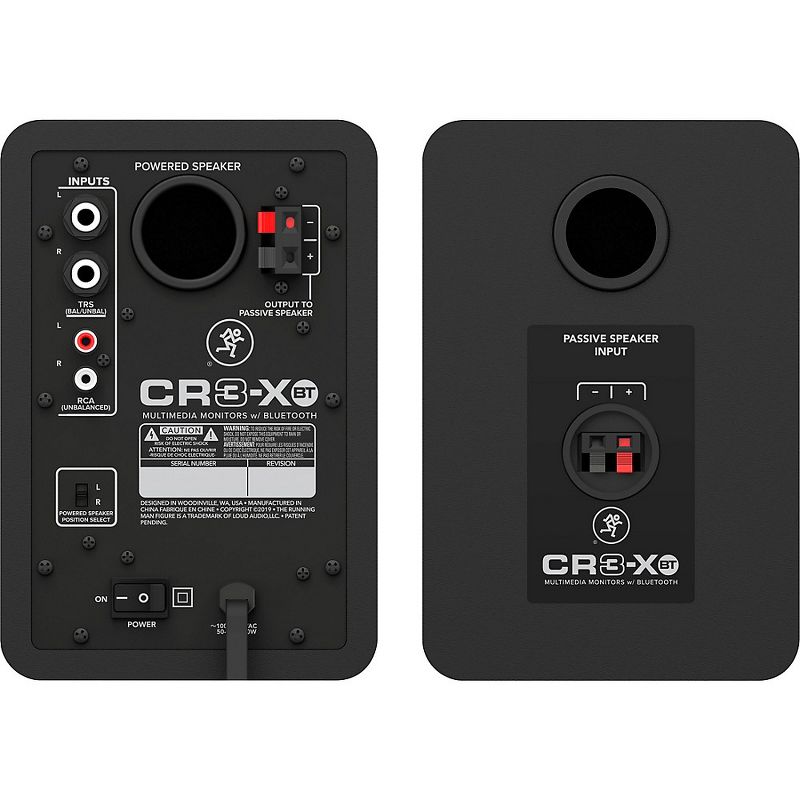 Mackie CR3-XBT 3" Active 50W Bluetooth Multimedia Studio Monitors, Pair, 3 of 6