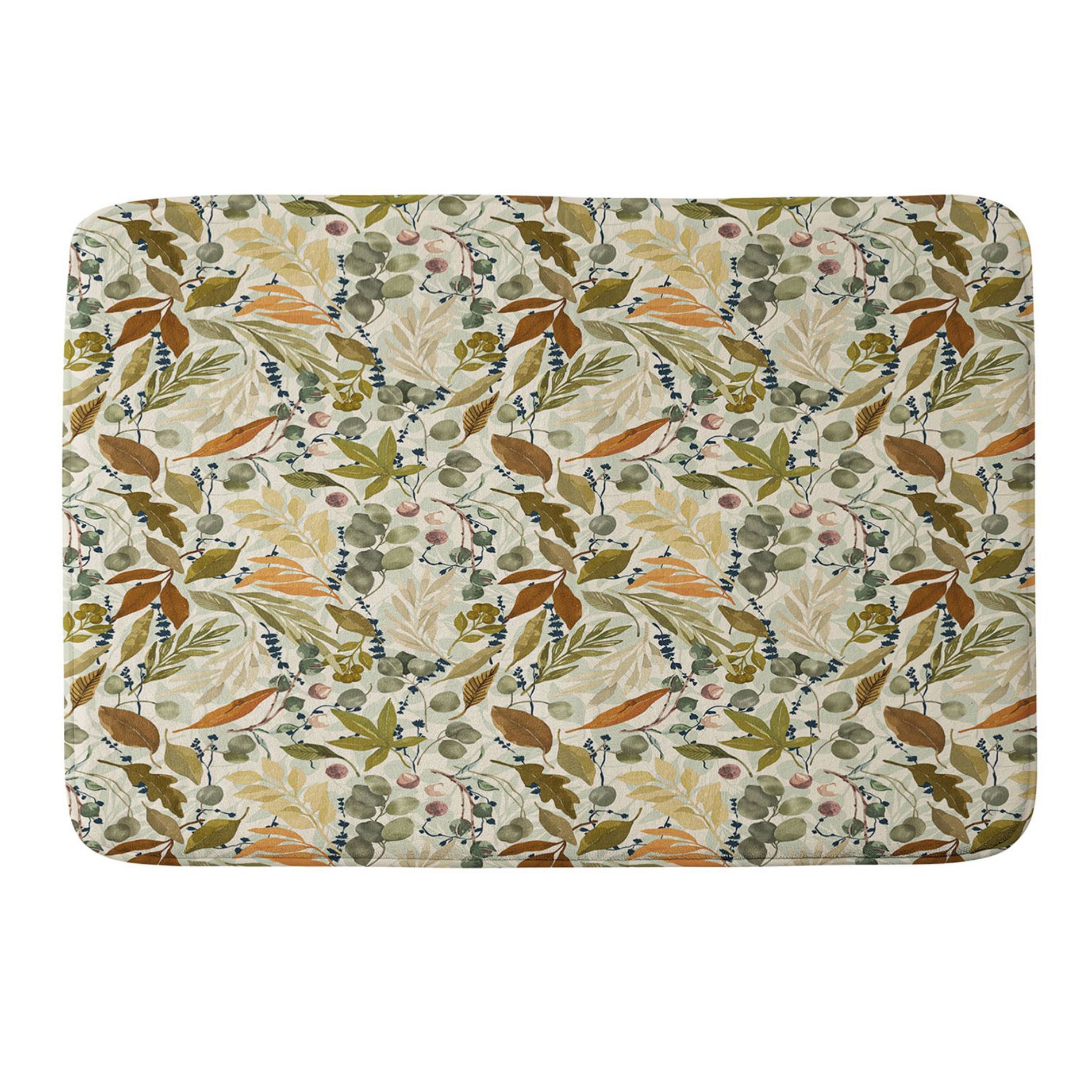 Deny Designs Marta Barragan Camarasa Autumn Fall Wild Forest Memory Foam Bath Mat
