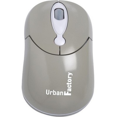 Urban Factory Crazy Mouse - Optical - Cable - Gray - USB - 800 dpi - Scroll Wheel - 3 Button(s) - Symmetrical