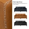 Bona 81.5" genuine leather tuxedo arm sofa couch|ARTFUL LIVING DESIGN - 3 of 4