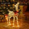 Costway Lighted Christmas Reindeer w/ 50 LED Lights Outdoor Yard Christmas Decorations - 4 of 4