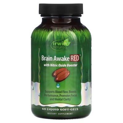 Irwin Naturals Brain Awake Red, 60 Liquid Soft-Gels
