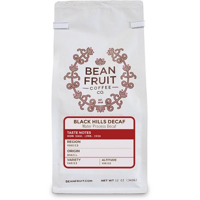 Bean Fruit Black Hills Medium Roast Decaf Ground Coffee - 12oz