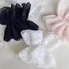 Kitcheniva Large Embroidered Lace Scrunchie 1 Pcs, Black - 4 of 4