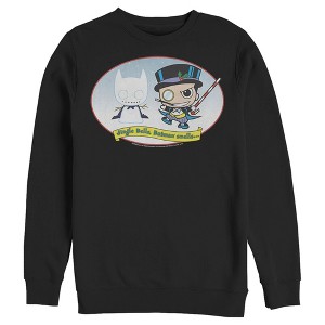 Men's Batman Christmas Naughty Penguin Sweatshirt - 1 of 3