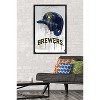 Trends International MLB Milwaukee Brewers - Drip Helmet 22 Framed Wall Poster Prints - 2 of 4