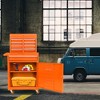 VYNXARIA Rolling Tool Chest,5-Drawer Organizer with Lockable Wheels,Sliding Drawers,Detachable Top&Adjustable Shelf,Garage Workshop Storage (Orange) - 2 of 4