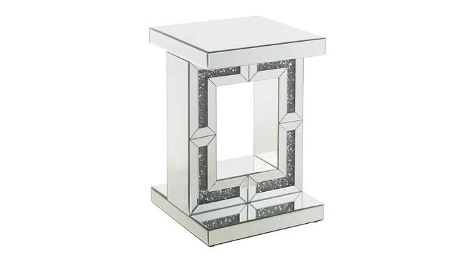 16&#34; Noralie Accent Table Mirrored/Faux Diamonds - Acme Furniture, 2 of 6, play video
