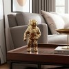Sagebrook Home 11" Ceramic Astronaut Sculpture Contemporary Modern Metallic Statuette Table Decor - 3 of 4