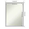 Amanti Art Hera Chrome Petite Bevel Bathroom Wall Mirror 25 x 19 in. - 4 of 4