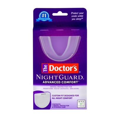 The Doctor's Advanced Comfort Night Guard for Nighttime Teeth Grinding - 1ct Guard with Storage Case