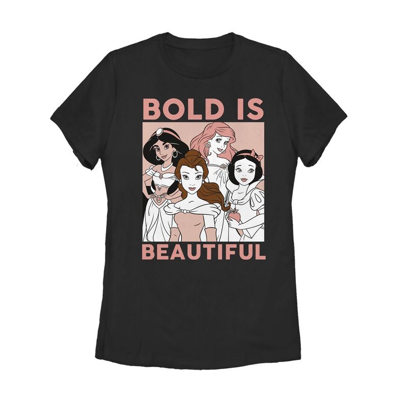 Women's Disney Princesses Bold is Beautiful T-Shirt, 1 of 4