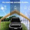 Carport, Heavy Duty Carport, UV Resistant Waterproof Portable Garage for Car, Car Canopy for Car, Storage Shed, Party - 2 of 4