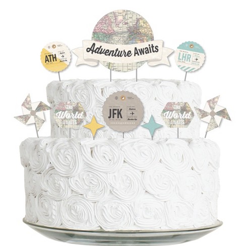 Happy Birthday Cake Decor Gold - Spritz™