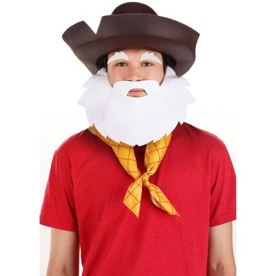 HalloweenCostumes.com One Size  Men  Adult Disney Pixar Toy Story Stinky Pete Prospector Halloween Costume Accessory Kit, White/Brown/Orange