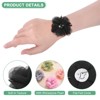 Unique Bargains Mesh Fabric Rhinestone Pearl Chiffon Flowers 2.17 x 2.17 Inch - 2 of 4