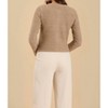 Women's Round Neck Gold Button Knit Cardigan - Blu Pepper - 3 of 3