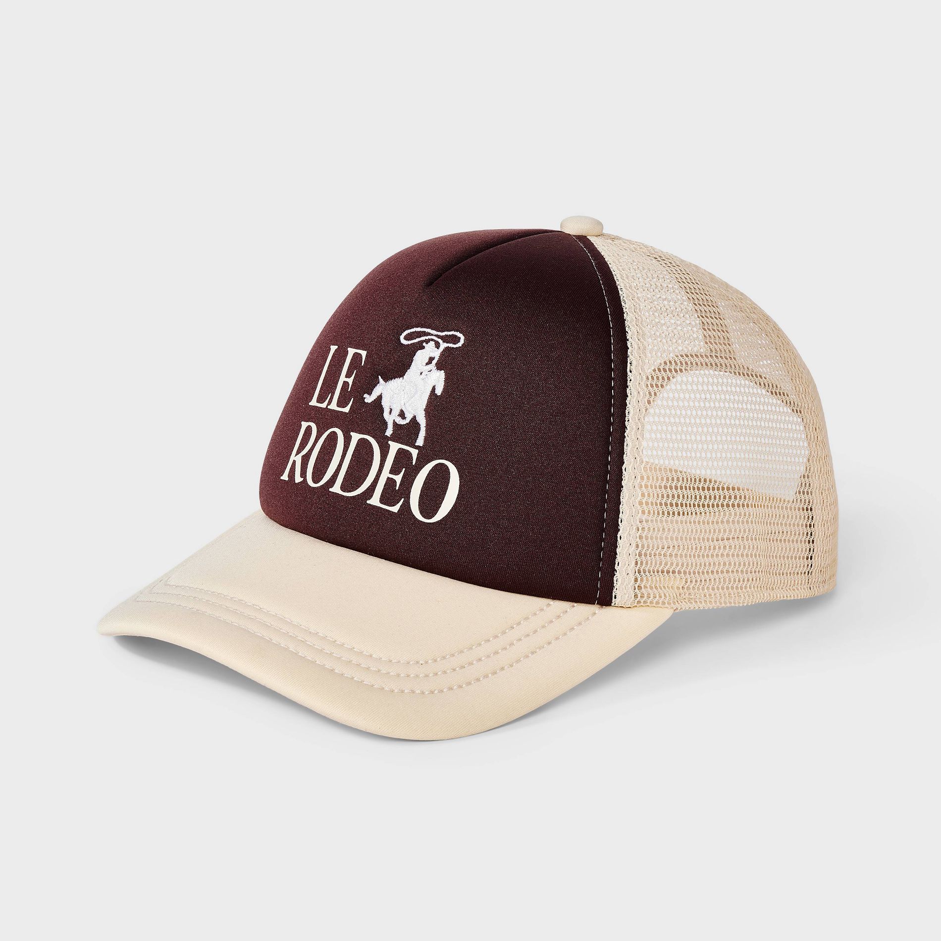 Le Rodeo Western Trucker Hat - Wild Fable™ Brown/Cream