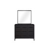 FONTOI Mirror Furniture Wall Mirror Transitional Framed Design Adds Chic Texture for Bedroom Living Room or Entryway Décor, Black, 1.25"*54"*26.75" - 4 of 4